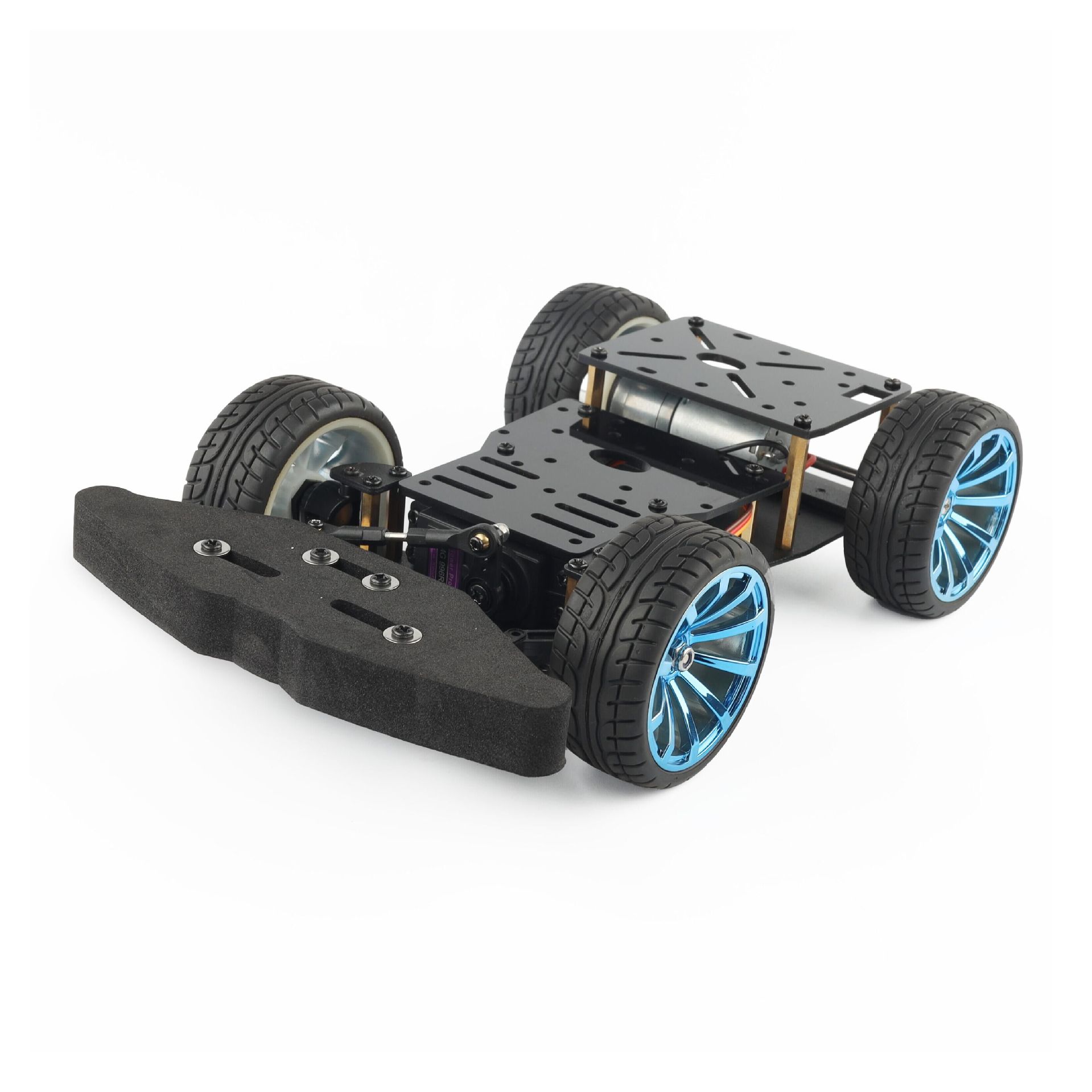 The Akman car features a metal chassis, servo steering, rear-wheel drive, 4-wheel 2WD, and is compatible with arduino electronic competition undefined