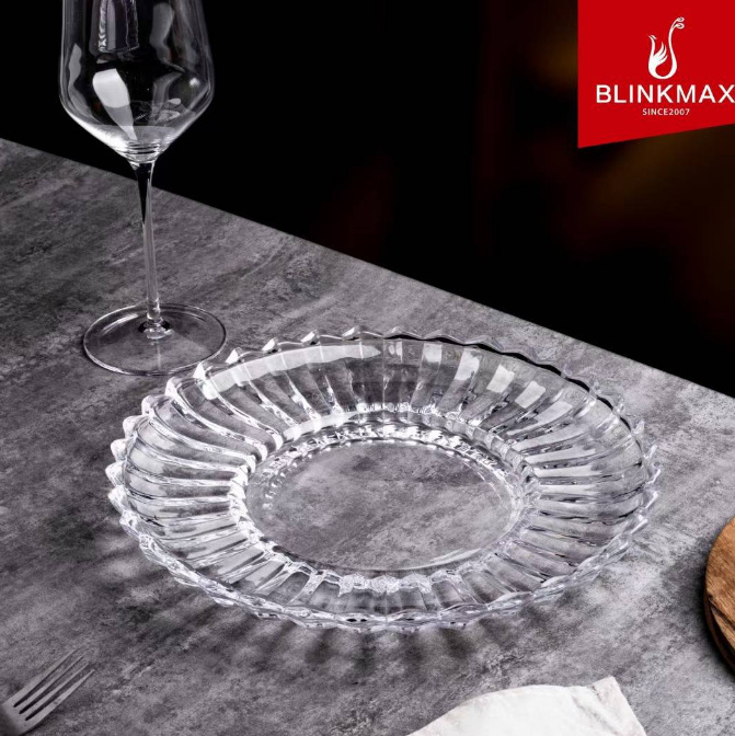 Lizun fruit platters, dried fruit platters, glass candy platters, dessert platters, creative high-legged fruit platters, living room KTV reception Application Scenario