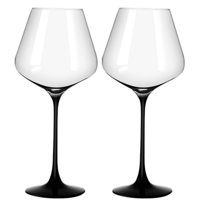 Green apple cold-cut red wine glass, colored stem highball glass, Burgundy glass with LOGO Item Picture