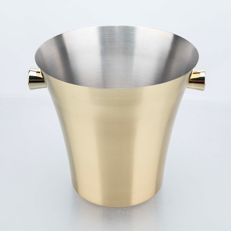 Stainless steel 304 ice bucket, KTV and bar supplies, champagne bucket, commercial ice cube granule bucket, beer and wine bucket, chilled details Picture