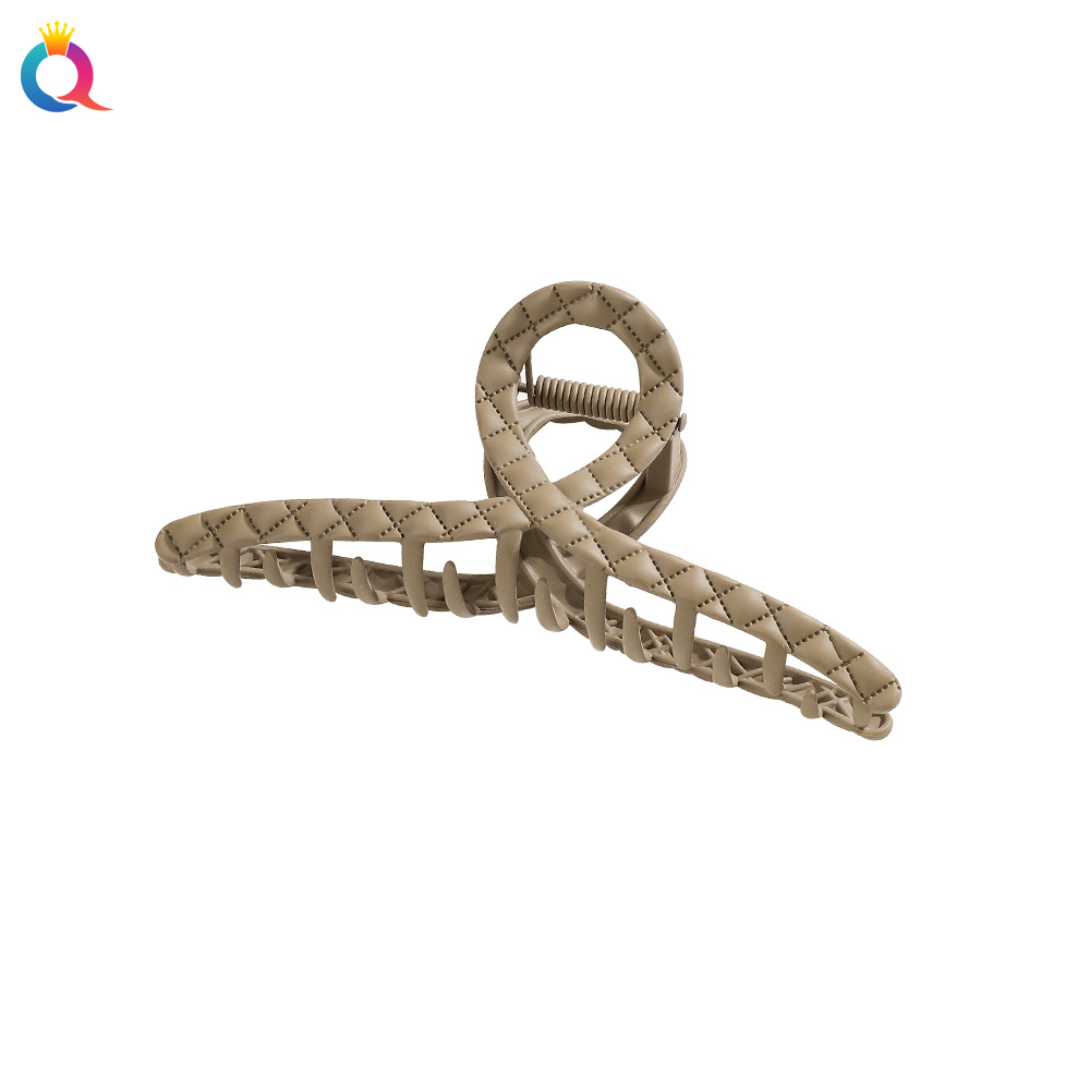 Qiyue metal matte hair clip, back of the head, coiled hair clip, high-end hairpin, shark clip, headwear and hair accessory wholesale Item Picture