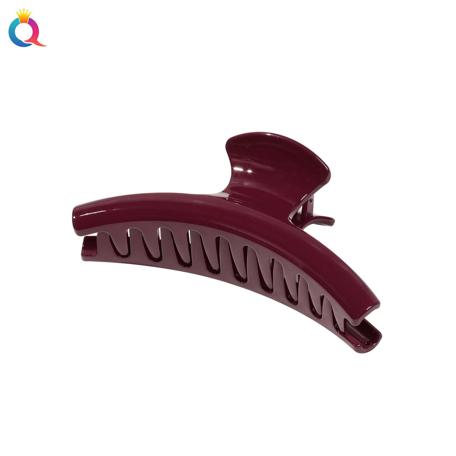 Wholesale of Qiyue oversized simple hair clips with a high-end feel and feminine charm, such as the back of the head curls and shark clips Item Picture