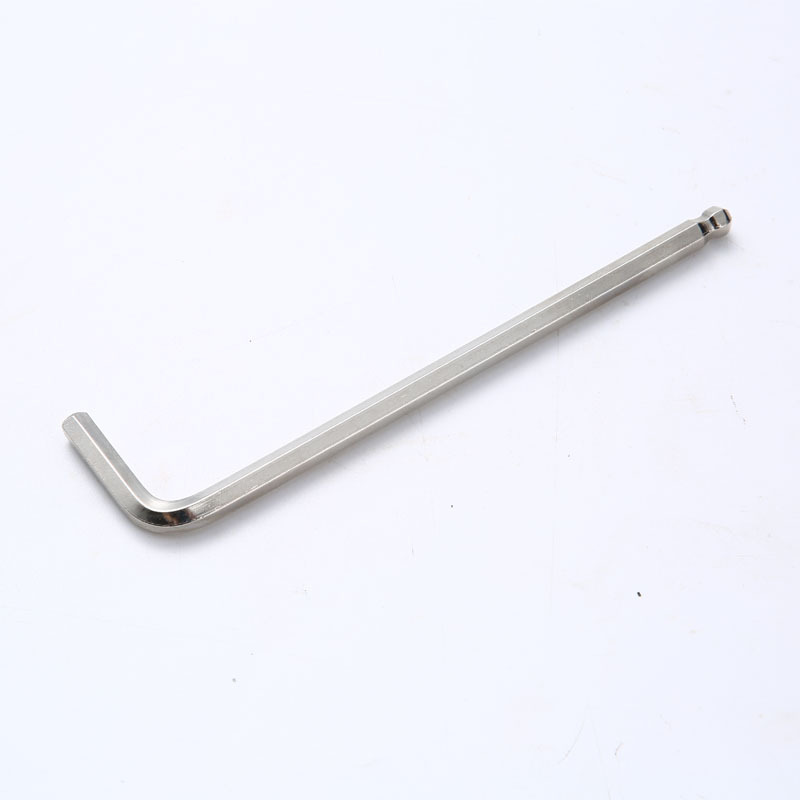 Nickel-plated extended extra-long hex socket wrench, 7-shaped L-shaped hex key hex socket wrench Item Picture