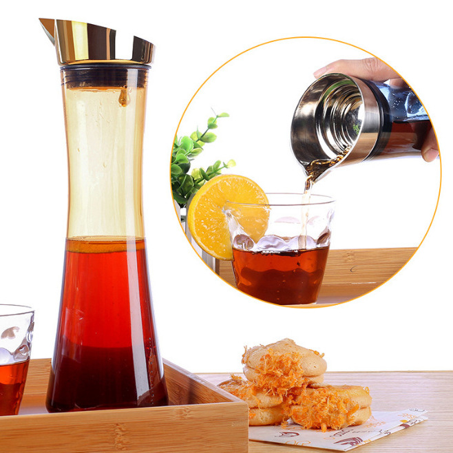 Acrylic thermos flasks, cold water kettles for restaurants and restaurants, high-temperature resistant teapots, household juice kettles, plastic beverage kettles full figure