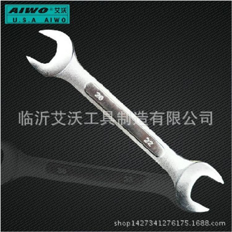 Factory direct sales, large quantities get better prices. Mirror rib semi-polished sand double-opening wrench fork wrench full figure