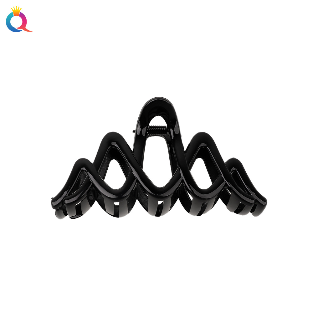 Qiyue Cross-border frosted hair clips for women with a high-end look, large shark clips for the back of the head, updo hair clips, hair accessories wholesale Item Picture