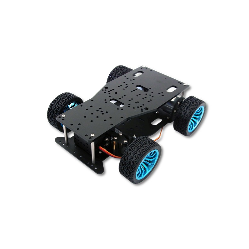 The competition of the dual-motor encoder model car for the small car chassis, the steering of the Axman small car chassis servo Item Picture