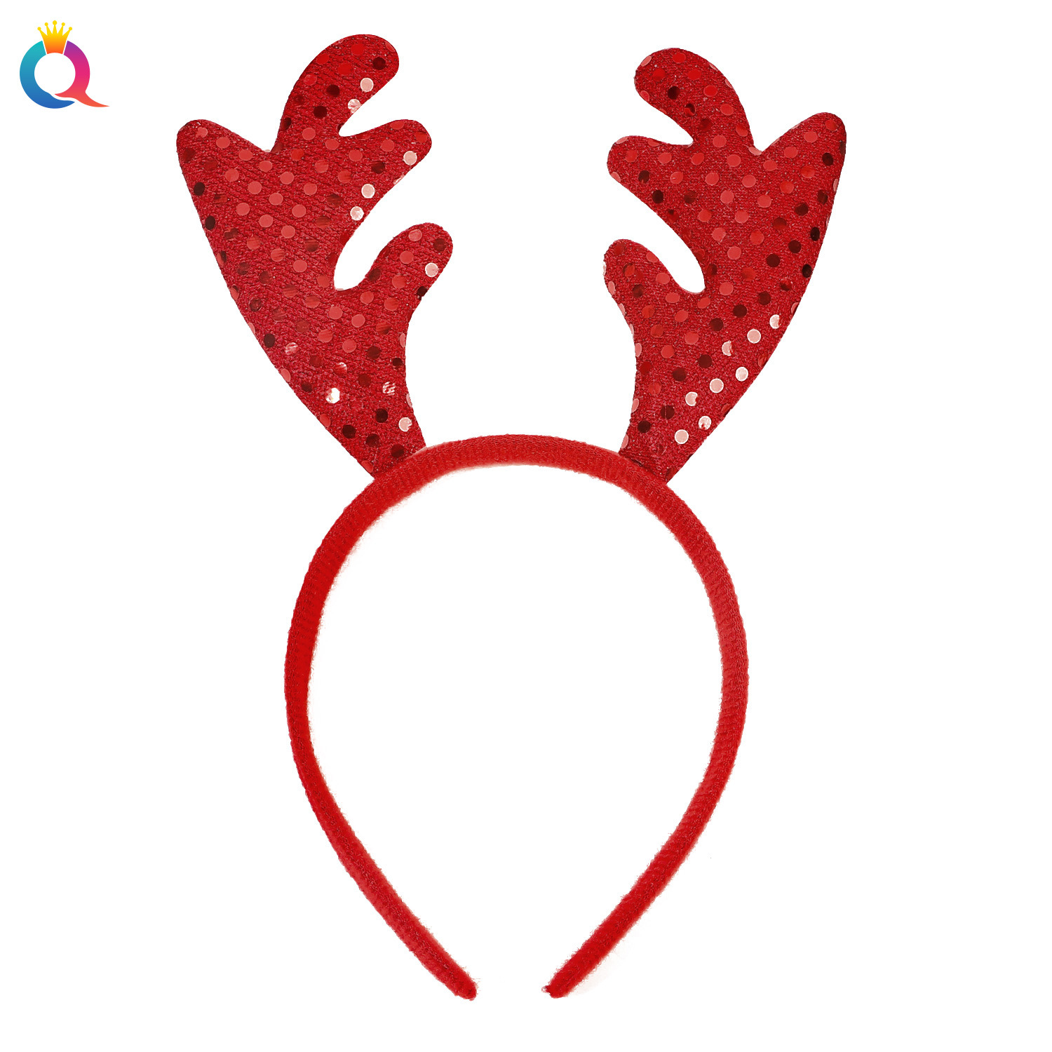 Qiyue Cross-border Christmas Antler Hair Band, Women's high head top pressure Hair, Festival Party Headwear, hair clips, hair Accessories wholesale Item Picture
