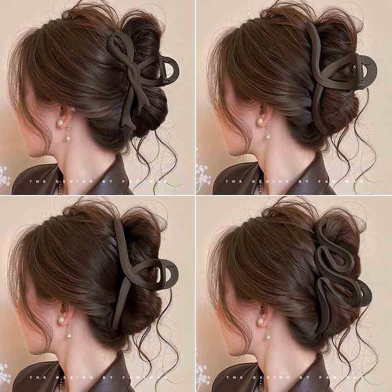 Hairpin for women at the back of the head 2024 new style, large shark clip, high-end hairpin, hair clip, headwear, hairpin details Picture