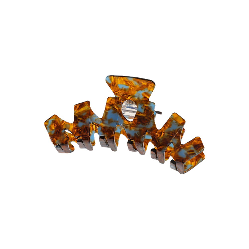 Qiyue high-end hair clips, acetate grabbers, large shark clips, back of the head, hair curls, hair grabbers, hair accessories wholesale Item Picture