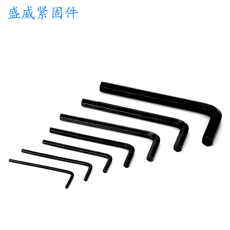 L-shaped high-strength nickel-plated hex socket wrench, hardened flat head hex socket wrench in stock for wholesale details Picture