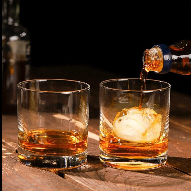 Libby classic whisky glasses, straight water glasses, household restaurant and hotel glass cups, round glass cups for spirits wholesale full figure