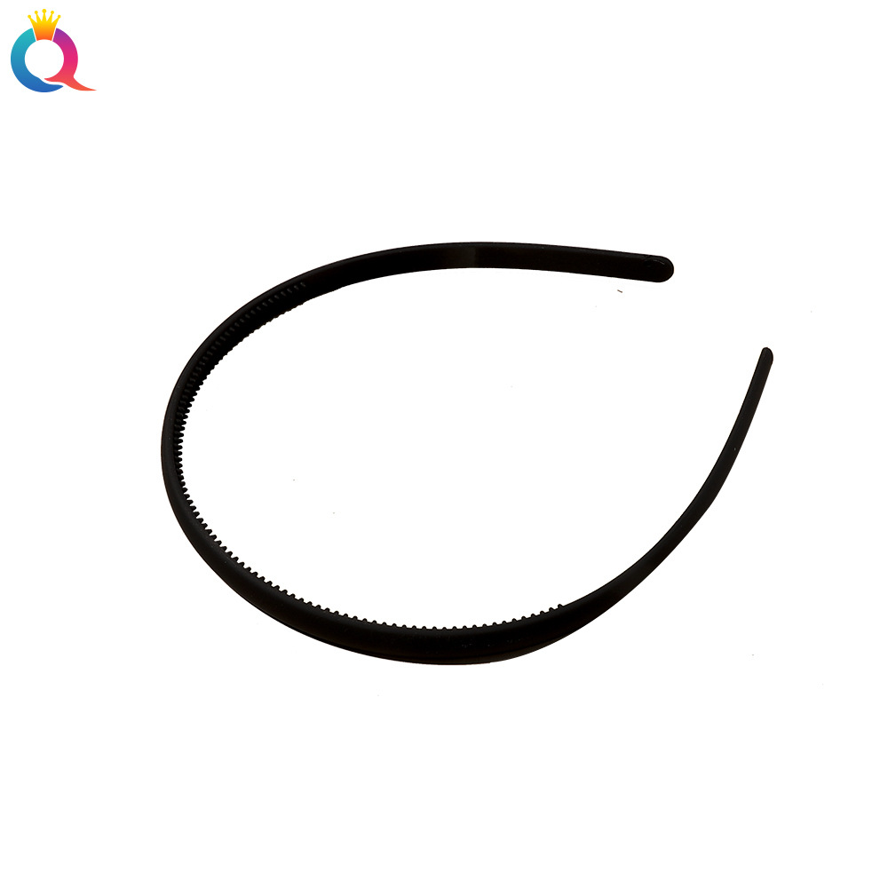 Qiyue plastic matte hair band, a popular creative hair-pressing design, simple Morandi solid color high-end headband for women's hair accessories Item Picture