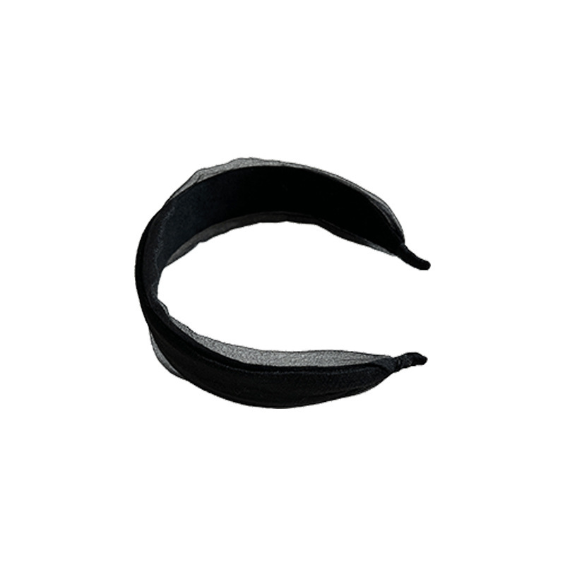 Simple spring and summer silk wide-brimmed hair band for women's daily wear, elegant and stylish hair accessory. New 2025 high headband Item Picture