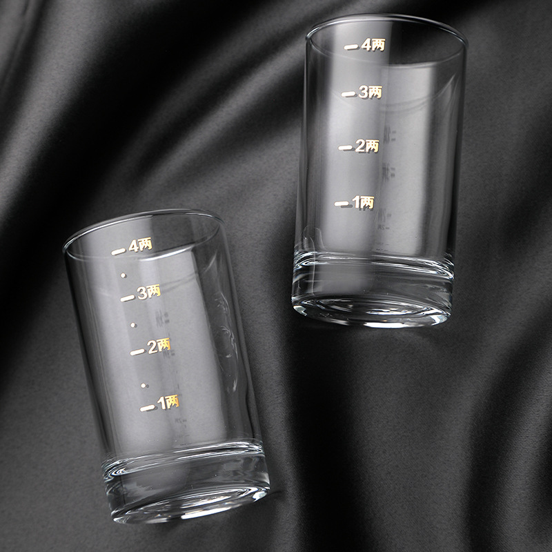 Jingjia Creative Scale 2-liang Cup Restaurant and Hotel Home Spirits Cup White Spirit Set can be printed with logo Specification drawing
