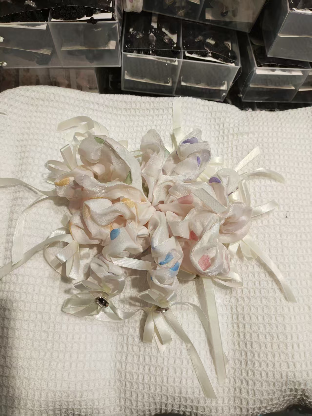 韩版简约大肠发圈头绳皮筋 女士时尚发饰品 多色可选