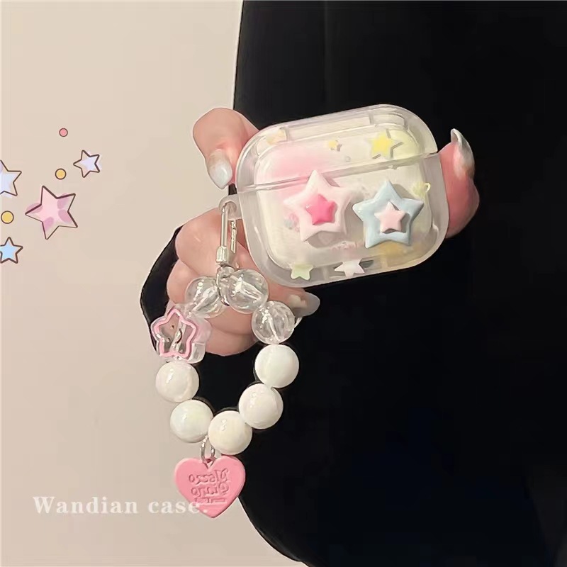 Double-layer heart-shaped star diy accessories, cream-style handmade hair ornaments, hair clips, accessory materials, mobile phone cases, resin accessories details Picture