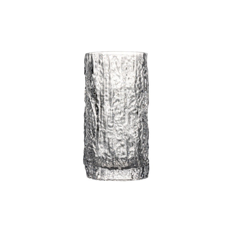 Gold-rimmed Ins-style bark-patterned glass water cups for women, simple and fresh forest-themed juice cups, milk cups, spirits and beer mugs Item Picture