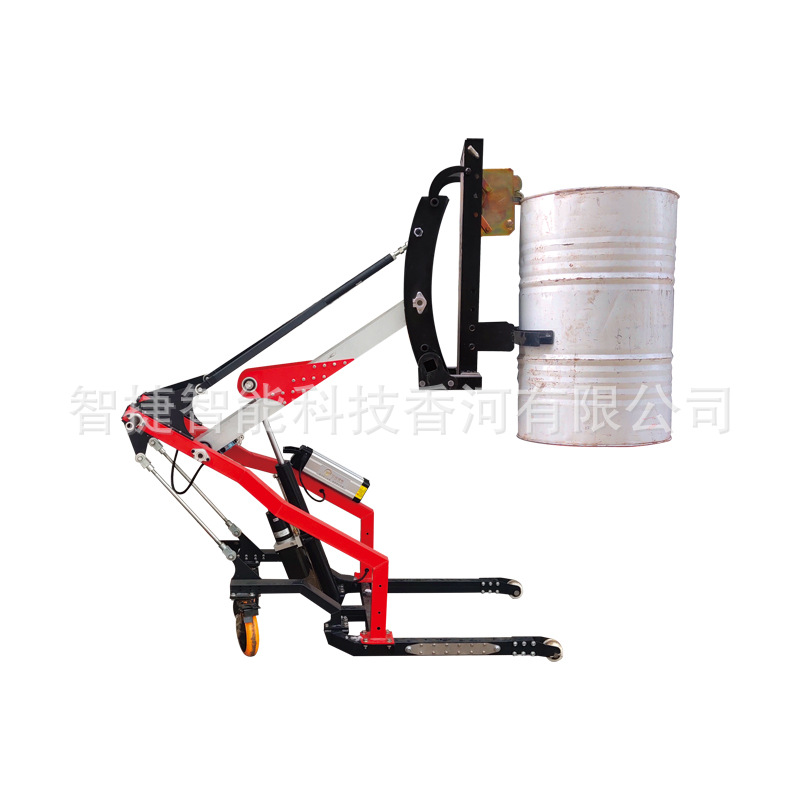 Oil drum transporter, electric forklift, loading and unloading wonder, simple manual hydraulic portable handling Item Picture