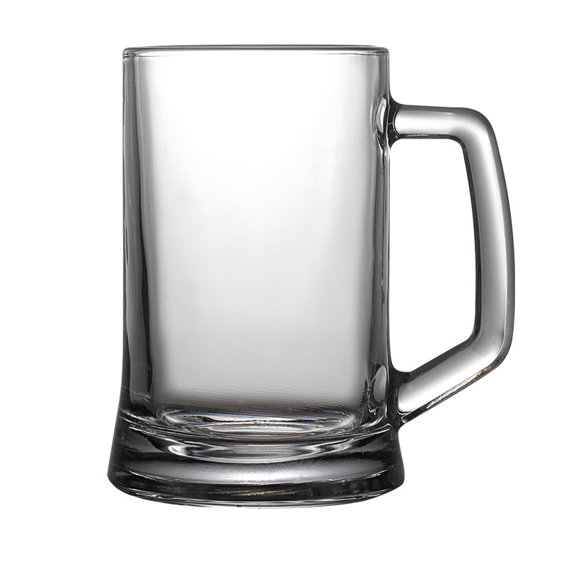 Turkish beer mug with crystal glass handle, large beer tied cup, household heat-resistant tea cup printed with logo Item Picture