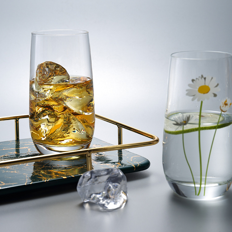 Kerui cold-cut multi-functional juice cups, glass cups, beer cups, tea cups, water cups, beverage cups and milk cups full figure
