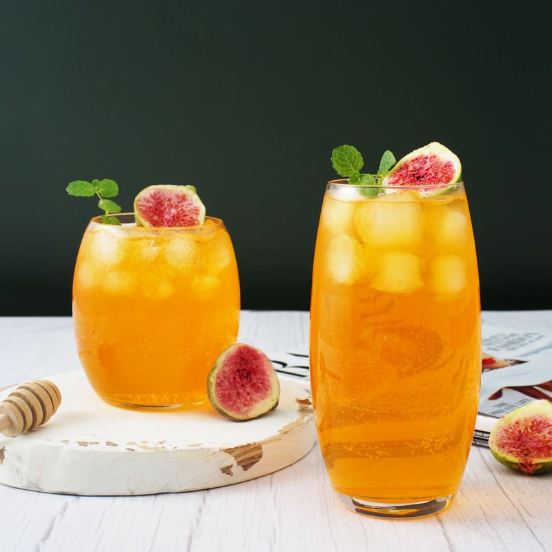 Wholesale Idelita crystal glass cups, juice cups, beverage cups, water cups, dessert cups and beer mugs with logo printing details Picture