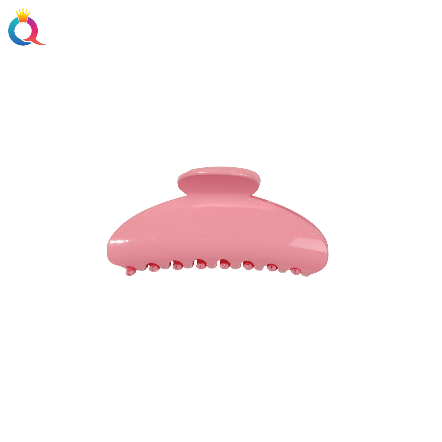 Qiyue high-end light-sensitive semi-circular hair clip, large hair volume, multiple curls, women's solid color, elegant shark clip hair accessory Item Picture