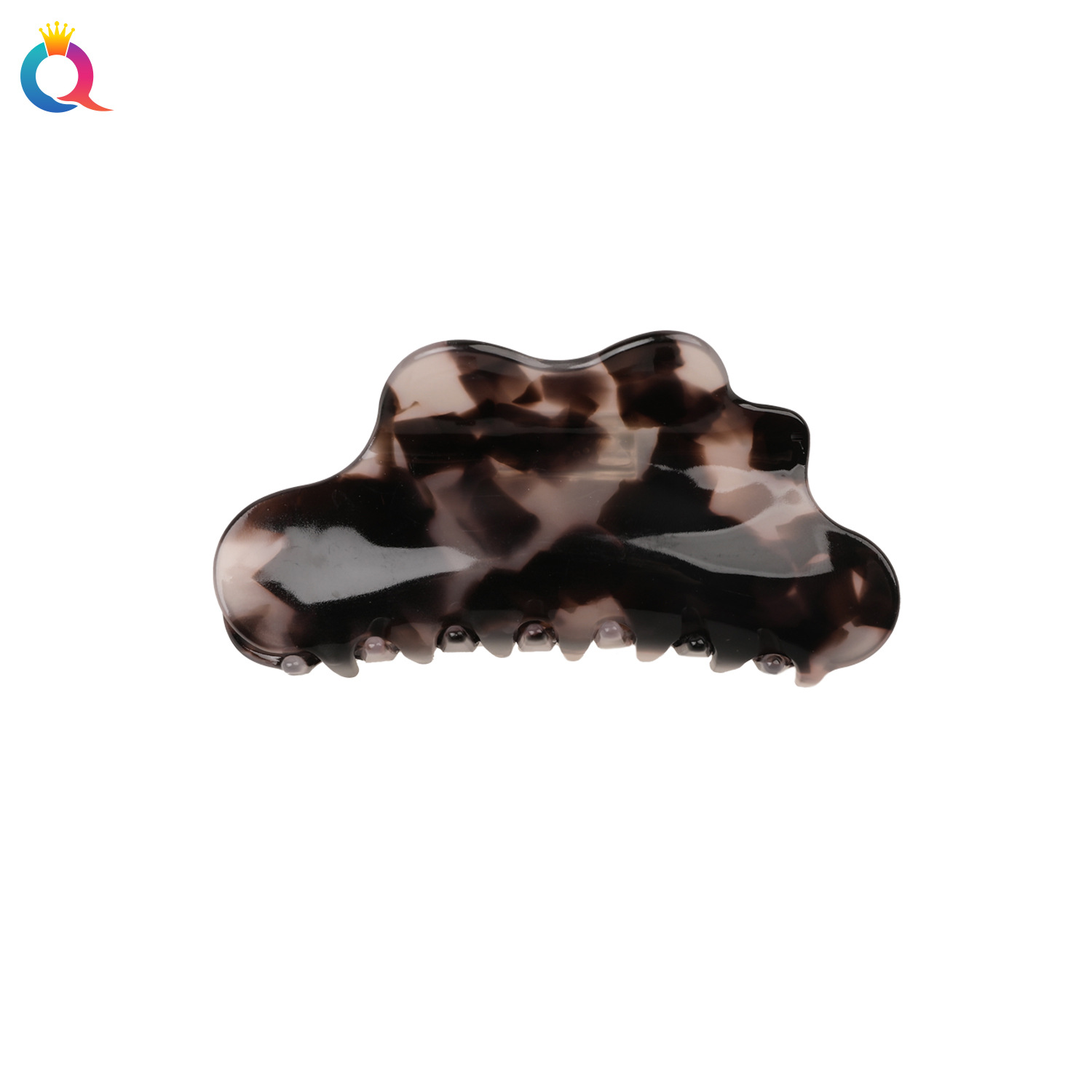 Qiyue Cross-border High-end Cloud Acetate gripper, large updo hair gripper at the back of the head, shark clip hair accessory wholesale Item Picture