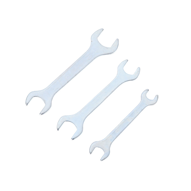 Simple dual-purpose open-end wrench, small stamping double-head bicycle, household fixed wrench manufacturer, tool wholesale Item Picture