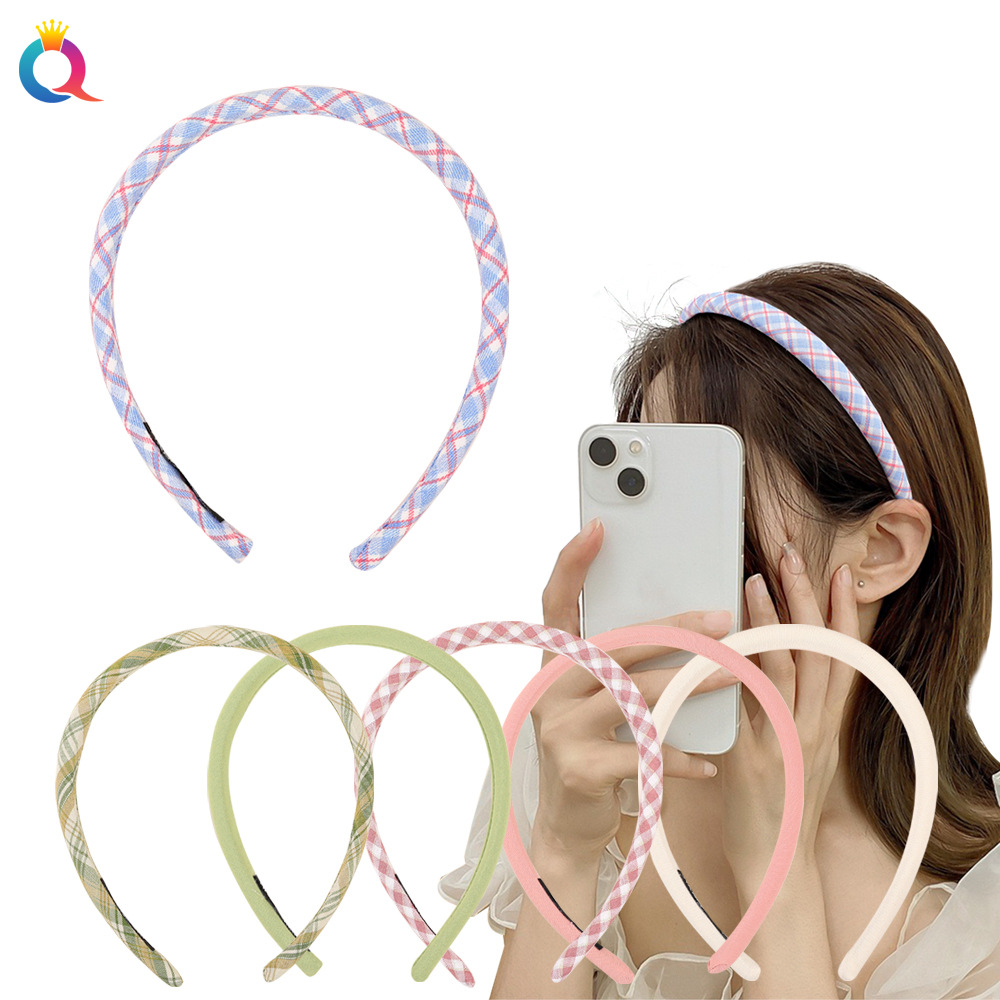 Qiyue Korean-style fresh and cute face wash sponge hair band, women's hair clip, versatile and high-end style, hair hole and hair accessory wholesale details Picture