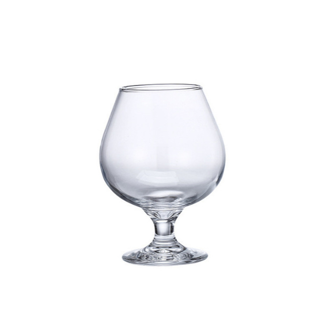 Brandy thickened wine glass, low-stemmed cognac wine glass, XO whisky glass, glass wide-belted craft wine glass Item Picture
