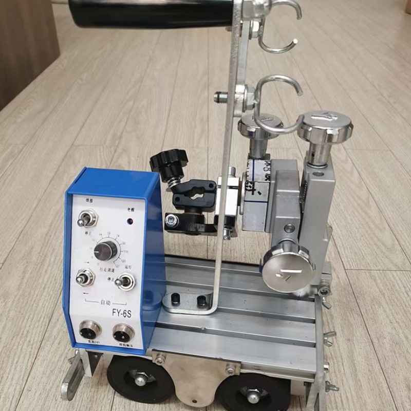 Mig welding automatic welding trolley, small fillet welding trolley, steel structure pipeline welding trolley, magnetic fillet welding trolley details Picture