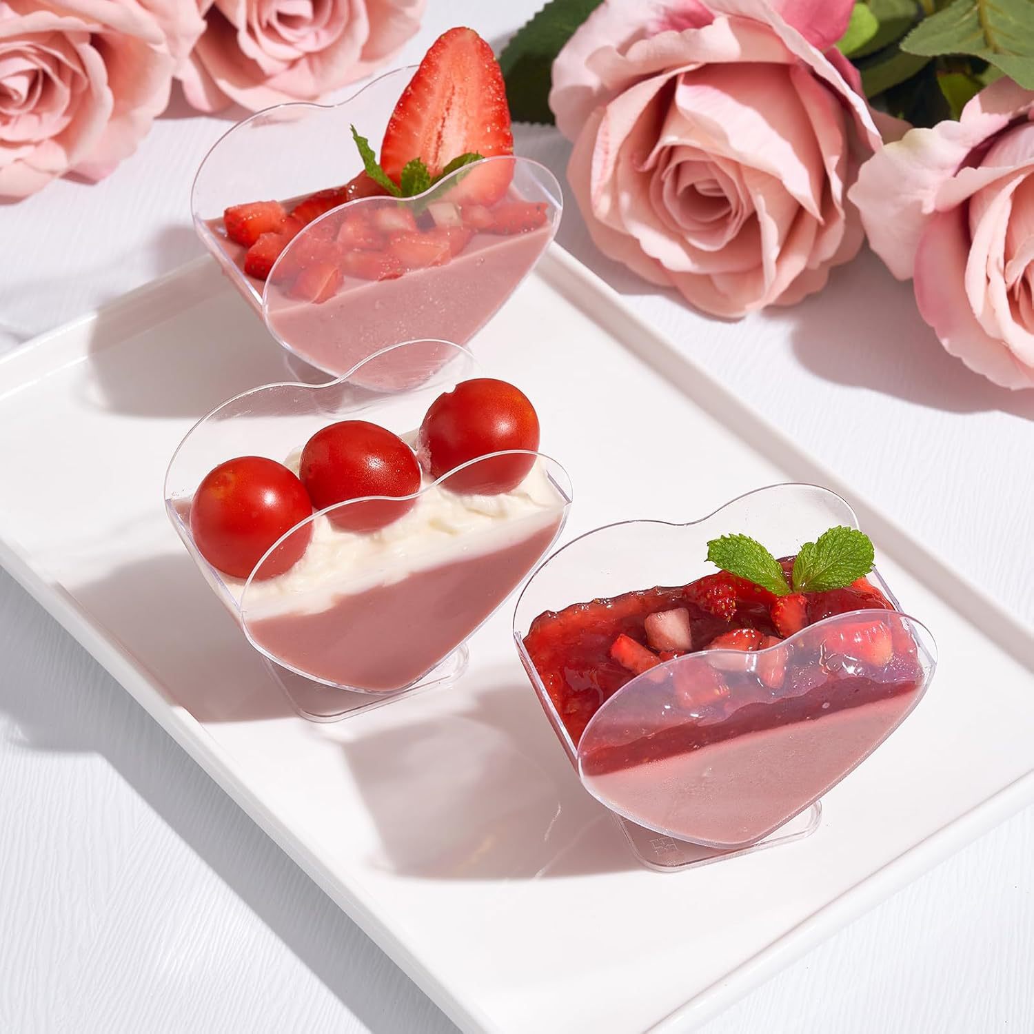 Wholesale 70ML mini dessert cups with spoon shapes, perfect for birthday parties. Reusable dessert cups Specification drawing