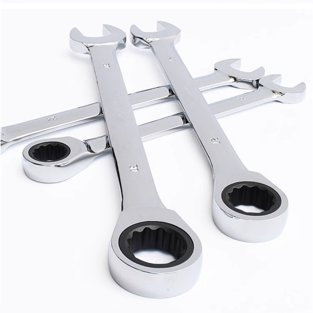 Manufacturer's ratchet wrench quick plum blossom opening automatic bidirectional multi-functional dual-purpose plum blossom wrench tool set details Picture