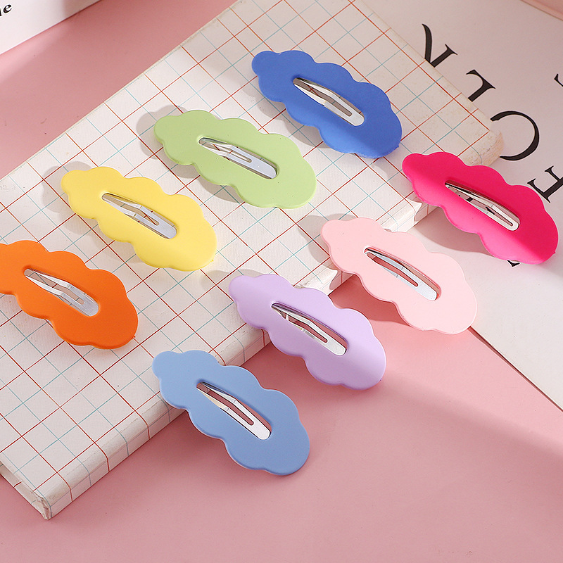 Cute dopamine hair clips diy base clips, hair accessories headwear, seamless hair clips diy base pieces, one-line bangs hair clips details Picture