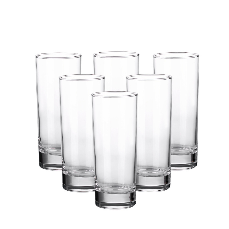 Glass cup home set, handle, tea cup, beer cup, milk cup, juice cup, thickened heat-resistant cup Item Picture