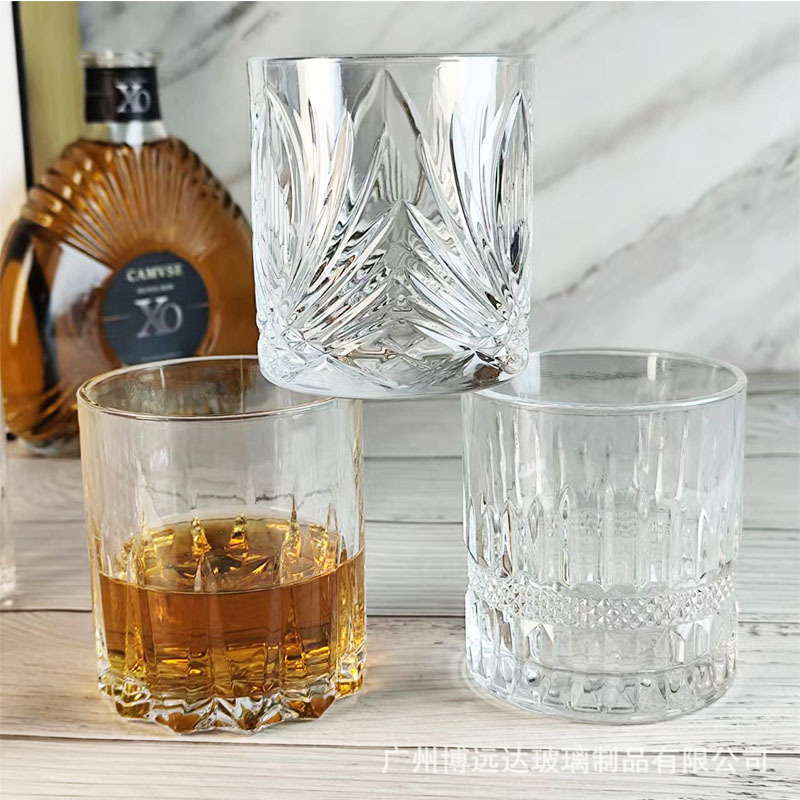 Whisky glass wine glasses, American latte coffee cups, drinking cups, creative foreign wine glasses, bar spirits cups, beer glasses Specification drawing