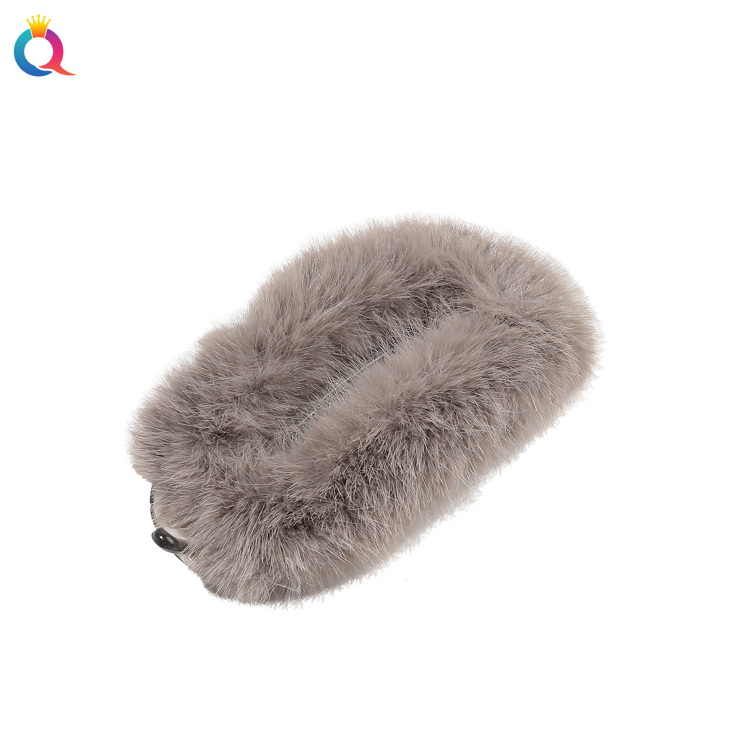 Qiyue Cross-border Autumn and Winter PC plush hair clips, high-end style, updo hair clips, women's hair clips, shark clips, hair accessories wholesale Item Picture