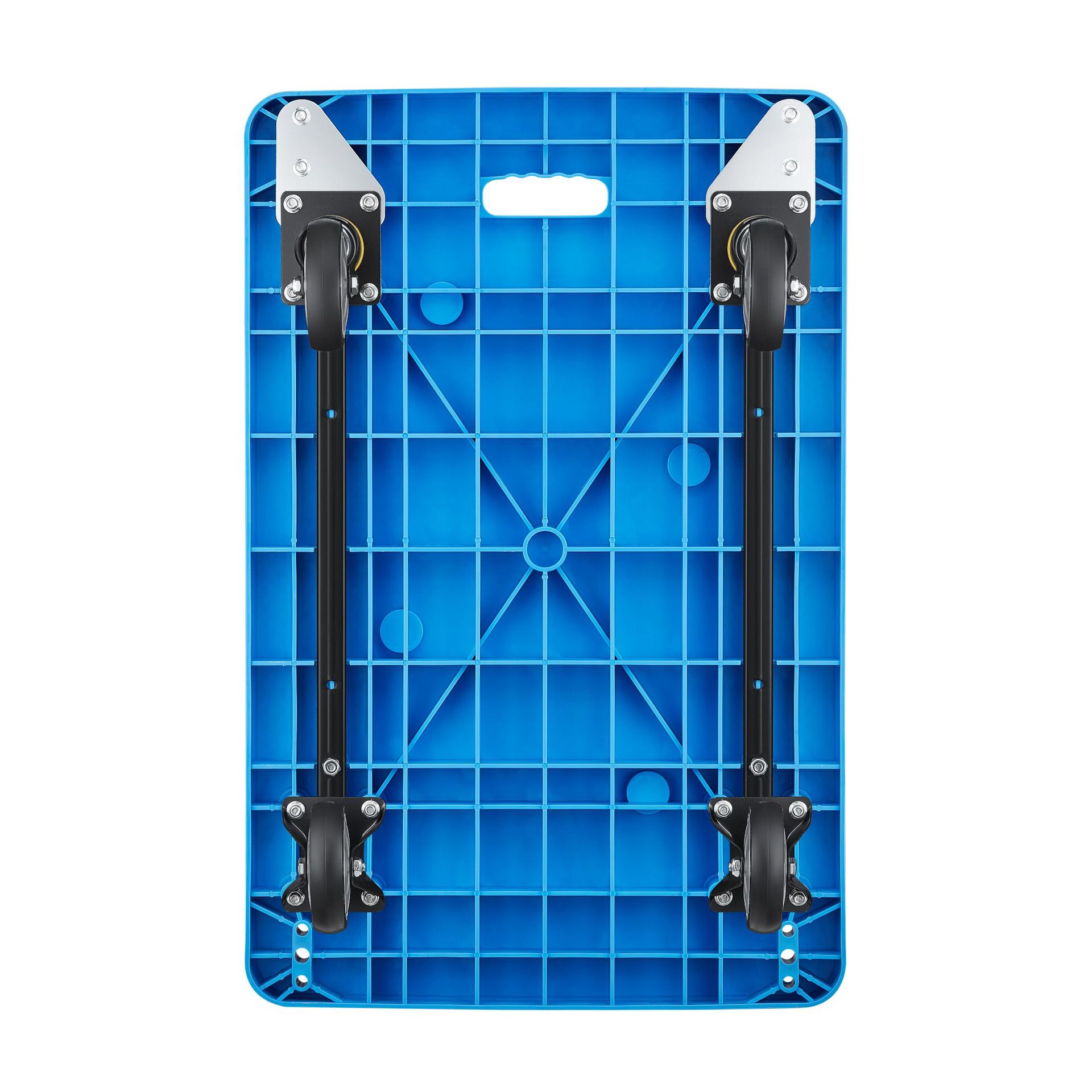 Trolleys, flatbed carts, small trolleys, household portable folding transport carts, wear-resistant and silent express delivery carts details Picture