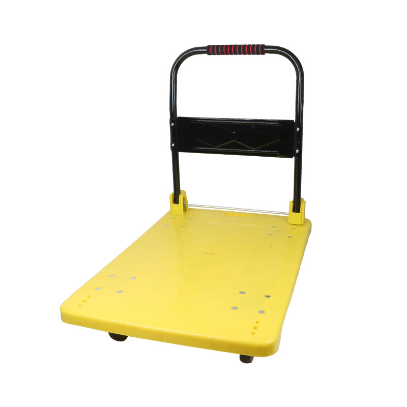 Xiangyu silent hand-pushed flatbed cart, folding express delivery cart, household handling cart, wholesale and consignment of small carts Item Picture