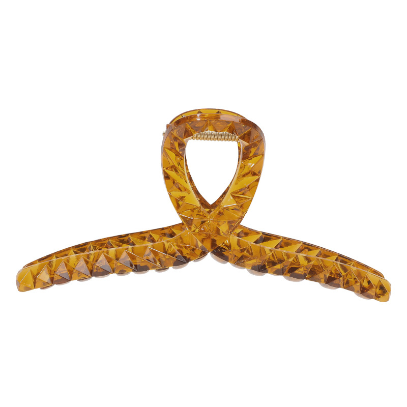 Qiyue Cross-border ins hair clips, coil hair grabbers, large shark clips, cross hair grabbers, women's hair accessories and headwear wholesale Item Picture