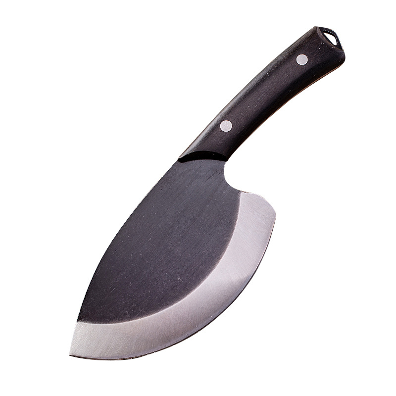 Old-fashioned forged slaughtering, cutting, meat and bone removal knives, fish slaughtering knives, forged black-faced high-carbon steel sharp small fish knives Item Picture