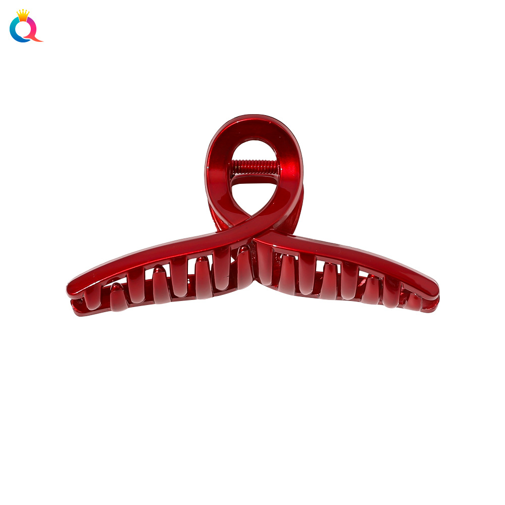 Qiyue New Year Hair Accessories - Red hair clips, festive grab clips, updo hair, shark hair clips, grab children's New Year accessories wholesale Item Picture