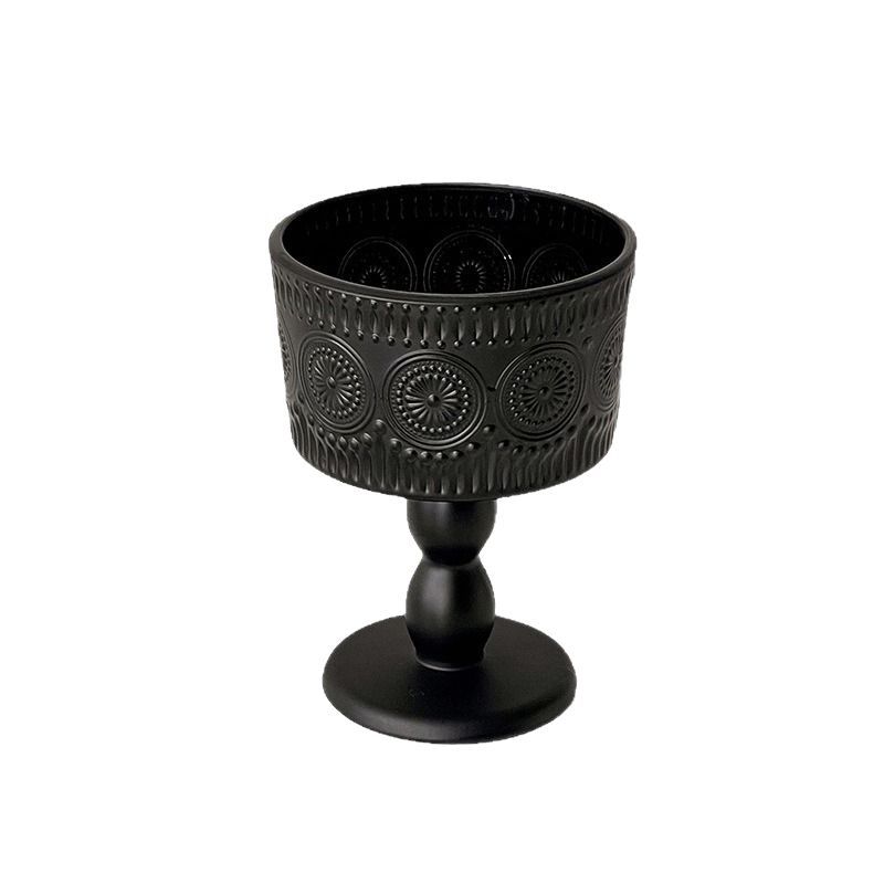 ins Roman column glass candlestick French retro decorative item, romantic candlelight dinner decoration, photo display Item Picture