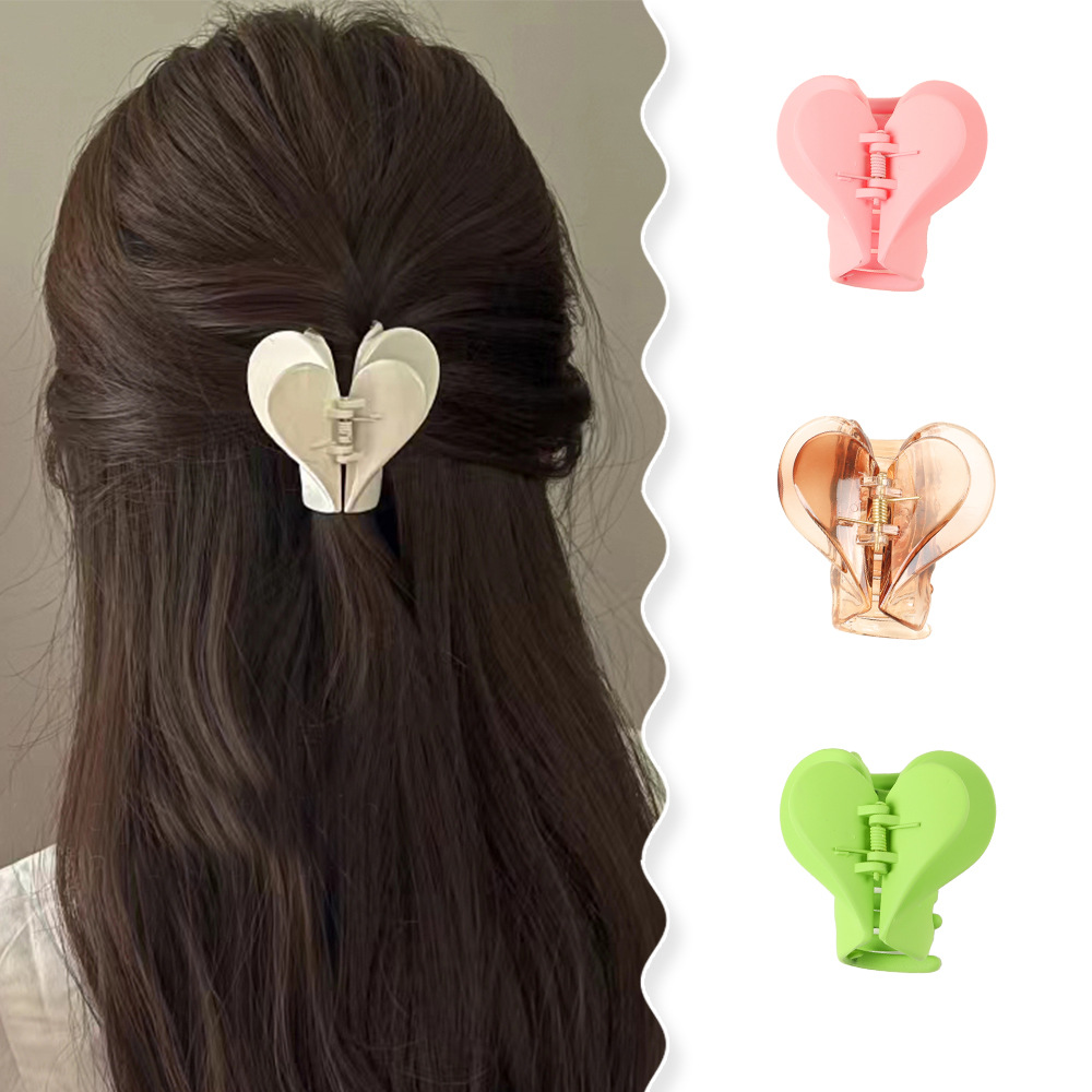 Qiyue Korean Love Hair Clips, ins high-end style, hairpin, women's shark clip, hairpin, hair accessory, headwear wholesale Specification drawing