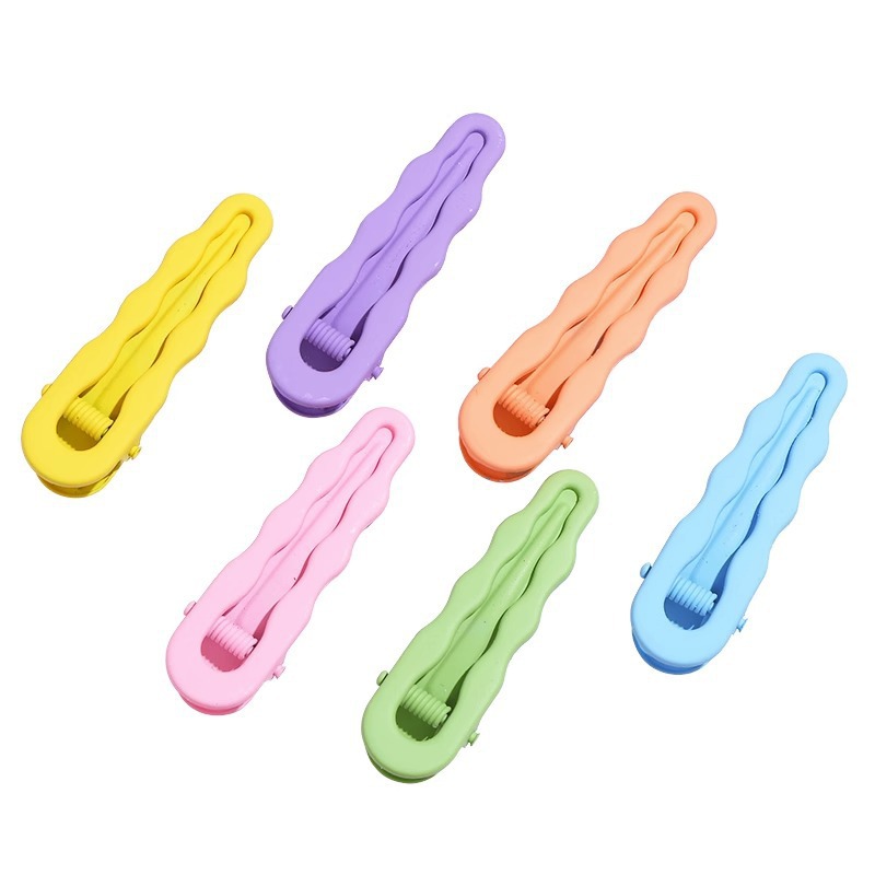 Cute dopamine hair clips diy base clips, hair accessories headwear, seamless hair clips diy base pieces, one-line bangs hair clips Item Picture