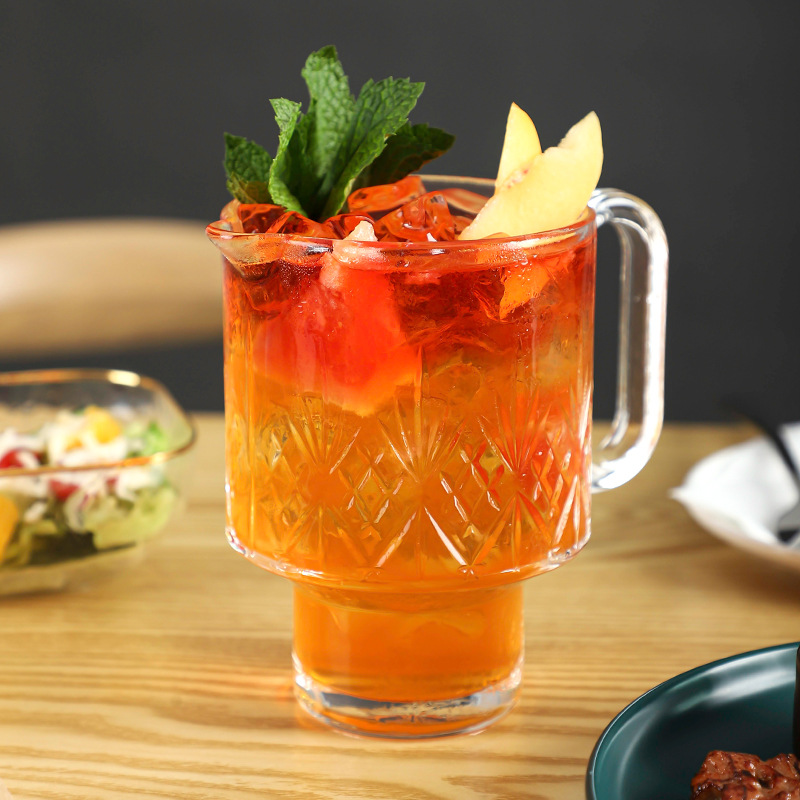 New stackable fruit tea cups, milk tea cups, glass hot tea and juice cups, and dining cups from Instagram influencers details Picture