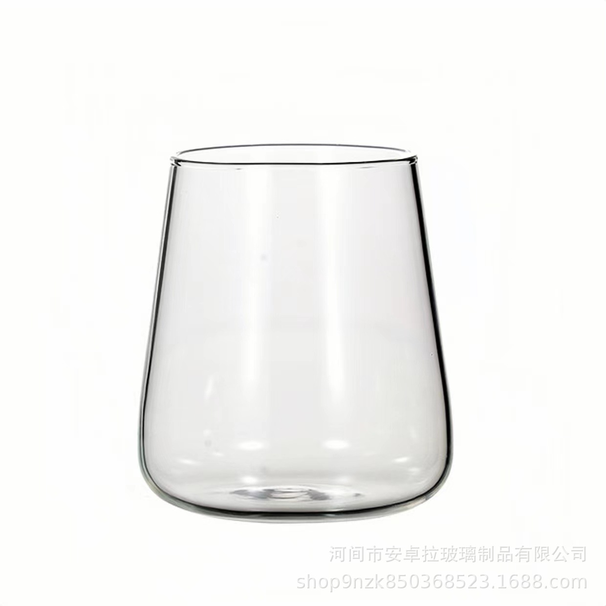 Customized Nordic minimalist transparent water cups, household glass cups, milk cups, juice cups, coffee cups, and water drop cups Item Picture