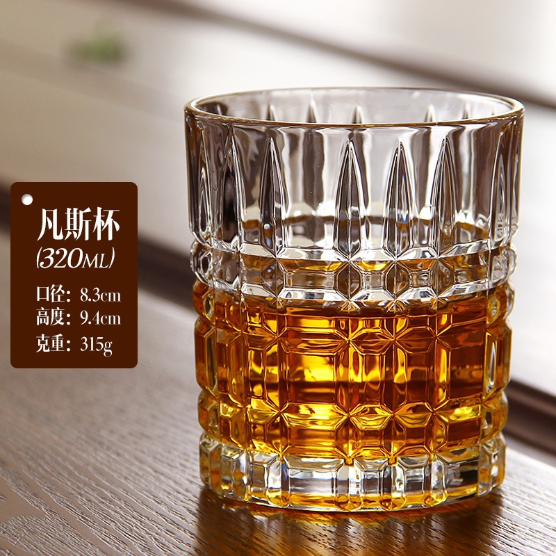 Wholesale of high-end glass whisky glasses, European spirits glasses, thickened foreign wine glasses, beer glasses, large wine glasses and wine sets Specification drawing