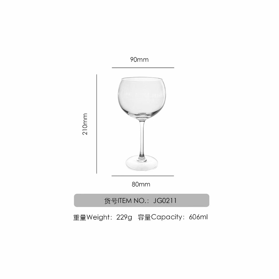 Wholesale red cherry wine glasses, hotel, restaurant, winery glass wine sets, highball glasses, wine glasses, glass wine glasses Item Picture